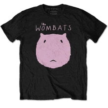 The Wombats, Tričko Logo, Unisex, Čierna