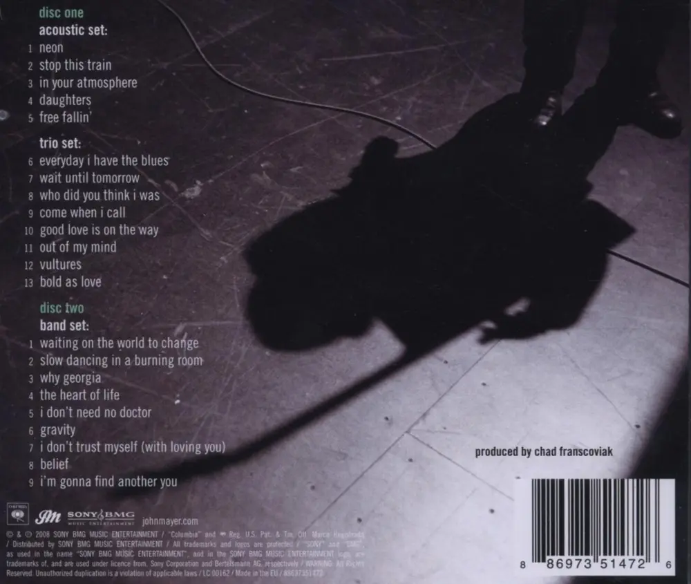 Where The Light Is: John Mayer Live In Los Angeles (CD)