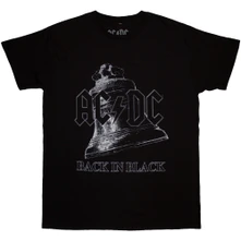 AC/DC, Tričko Back In Black Bell, Unisex, Čierna