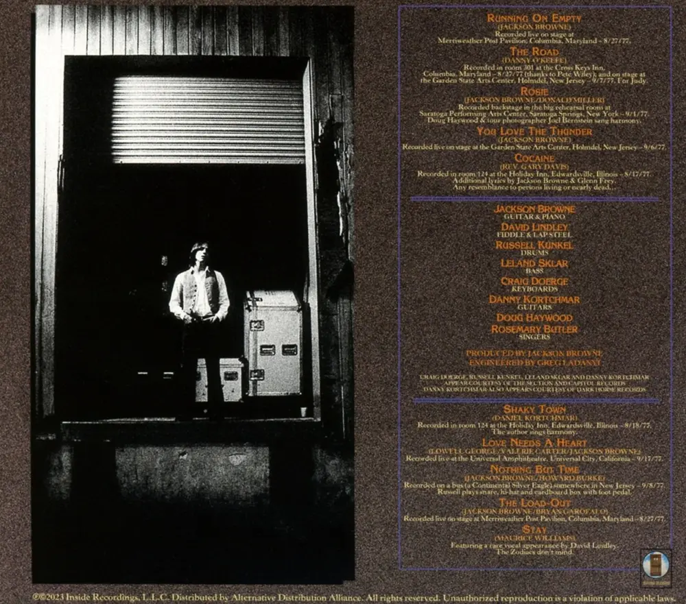 Jackson Browne – Running On Empty (CD)