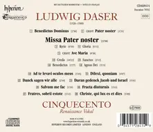 Cinquecento – LUDWIG DASER: MISSA PATER NOSTER & OTHER WORKS (CD)