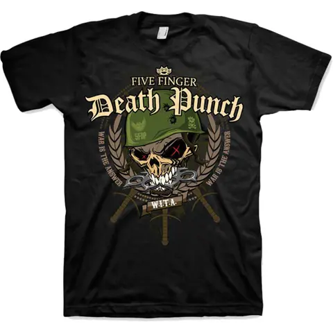 Five Finger Death Punch – Tričko War Head (Čierna), Unisex, Čierna