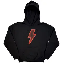 Unisex Pullover Hoodie: Lightning Bolt World Tour '24-'25 (Black) (Back Print & Ex-Tour) thumbnail