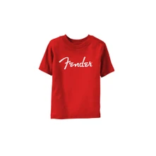Fender, Tričko Logo, Dieťa, Červená