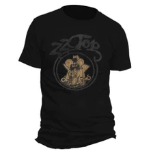 ZZ Top, Tričko Outlaw Village, Unisex, Čierna