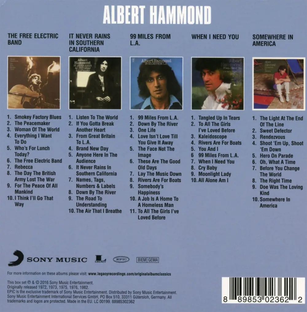 Albert Hammond – Original Album Classics (CD)