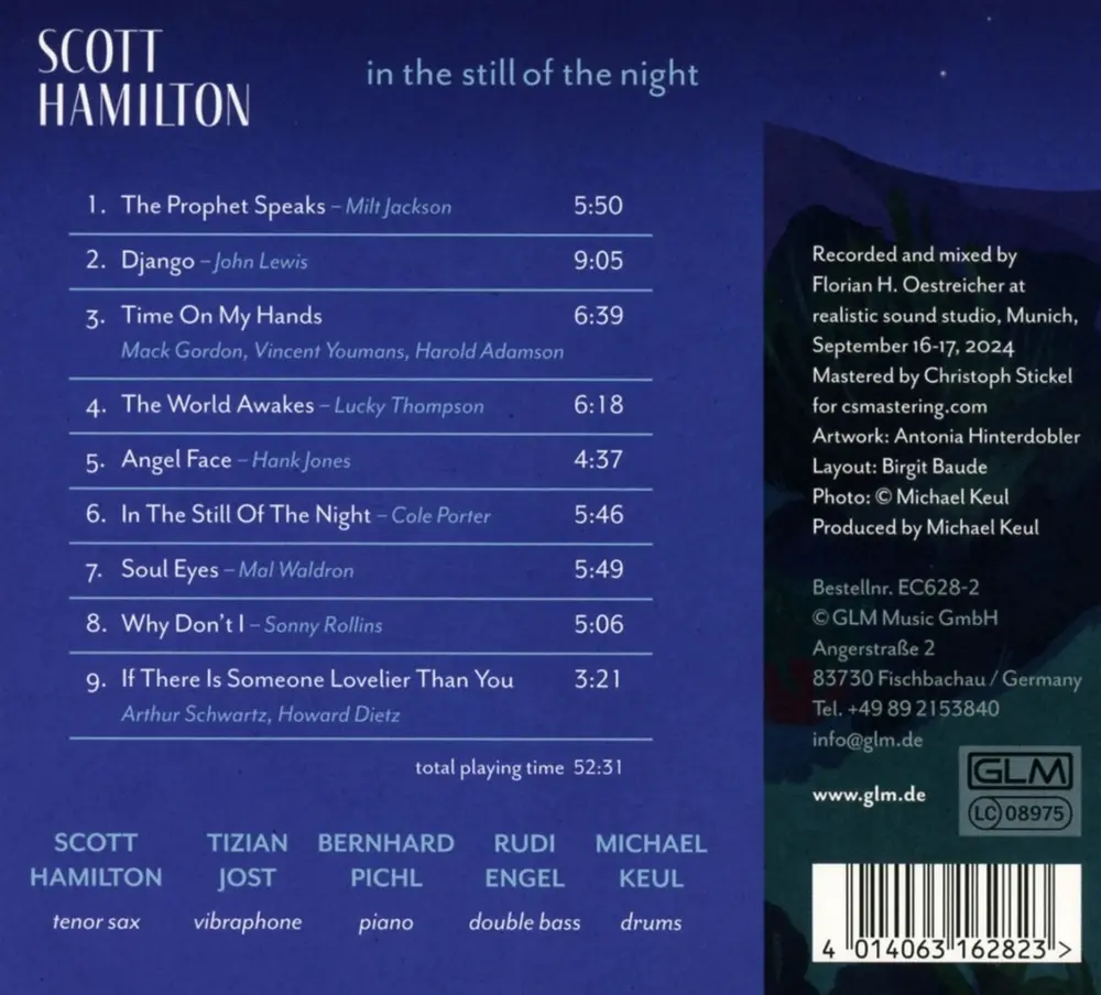 Scott Hamilton – IN THE STILL OF THE NIGHT (CD)