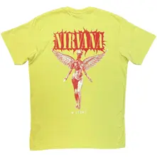 Unisex Unplugged T-Shirt: In Utero Angel (Green) (Back Print) thumbnail