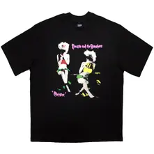 Unisex Oversized Boxy T-Shirt: Christine (Black) thumbnail