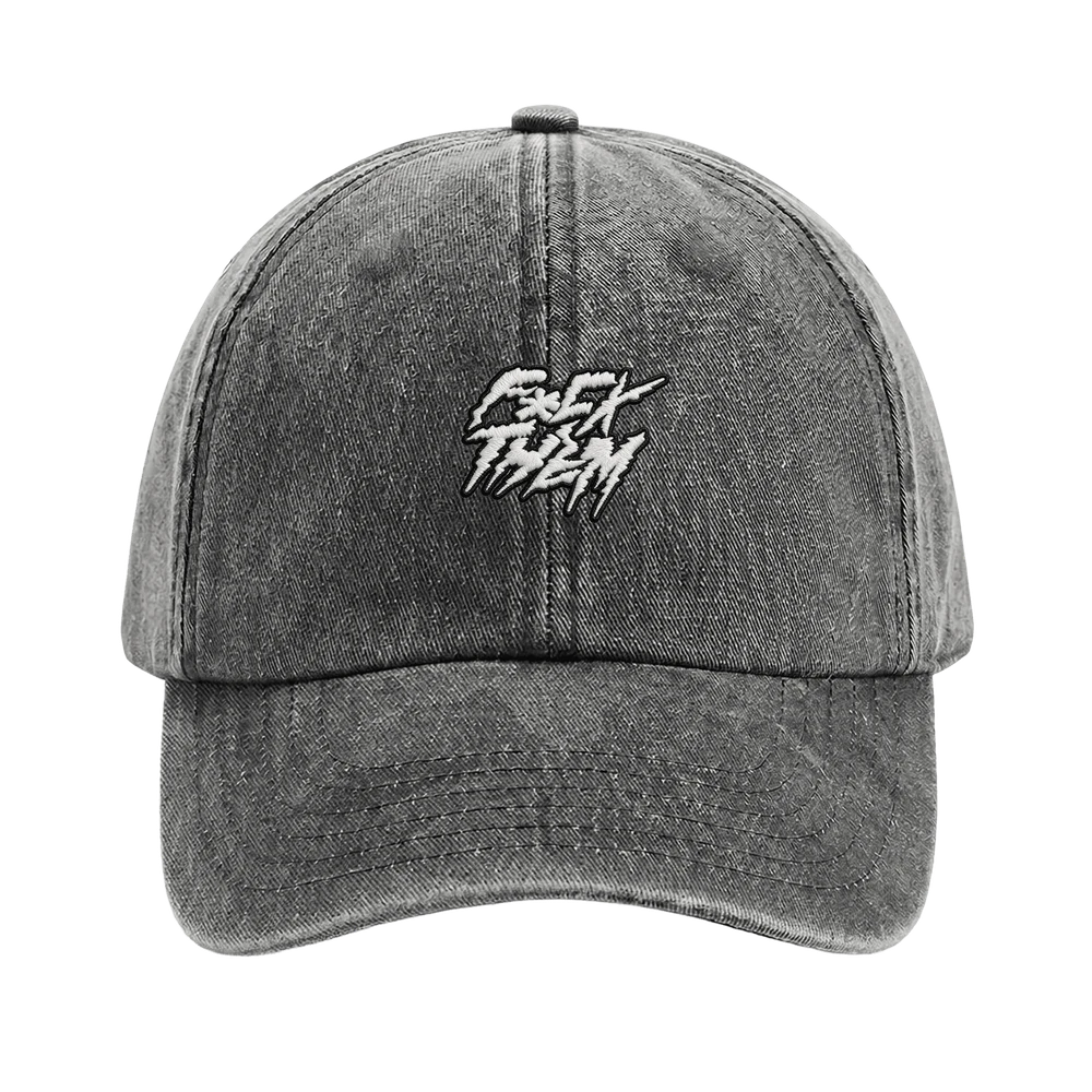 Washed Embroidery Logo Cap