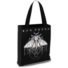 Taška Tote Bag: Moth (Black)