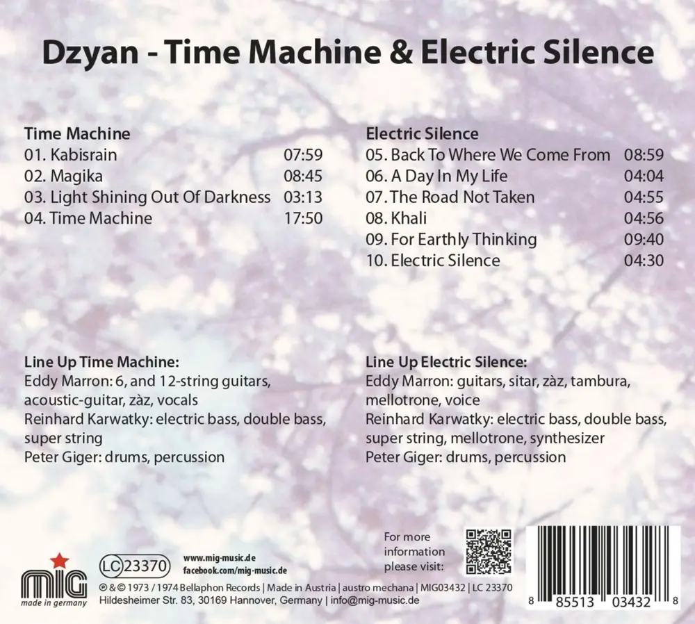 Dzyan – TIME MACHINE & ELECTRIC SILENCE (CD)