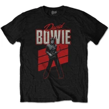 David Bowie, Tričko Red Sax, Unisex, Čierna