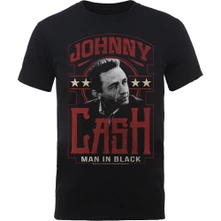 Johnny Cash, Tričko Man In Black, Unisex, Čierna