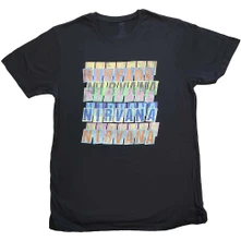 Nirvana, Tričko Repeat, Unisex, Čierna