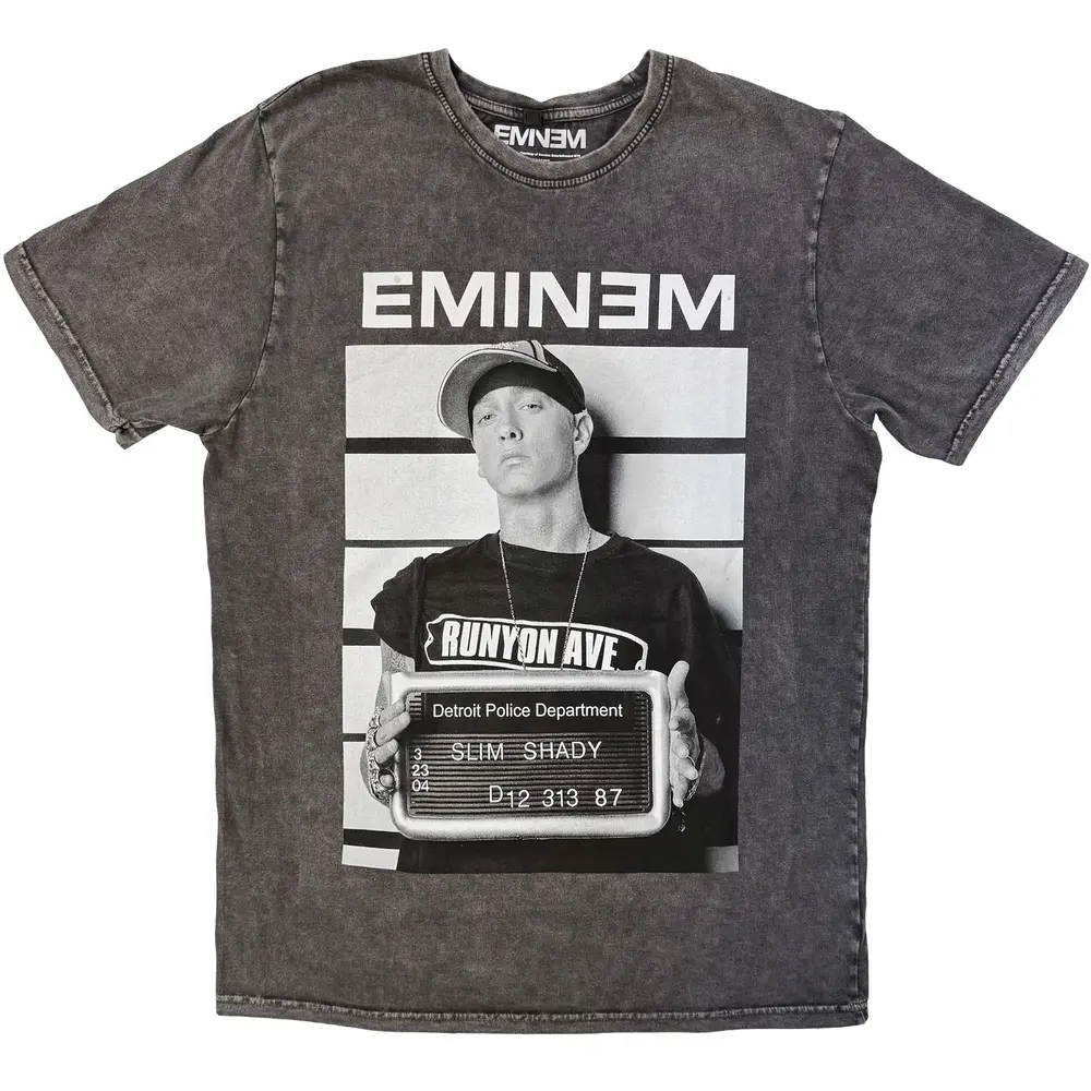 Unisex Stone Wash T-Shirt: Arrest (Charcoal Grey)
