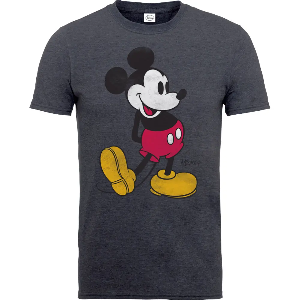 Mickey Mouse – Vintage (Šedá, Charcoal Grey) (Tričko)