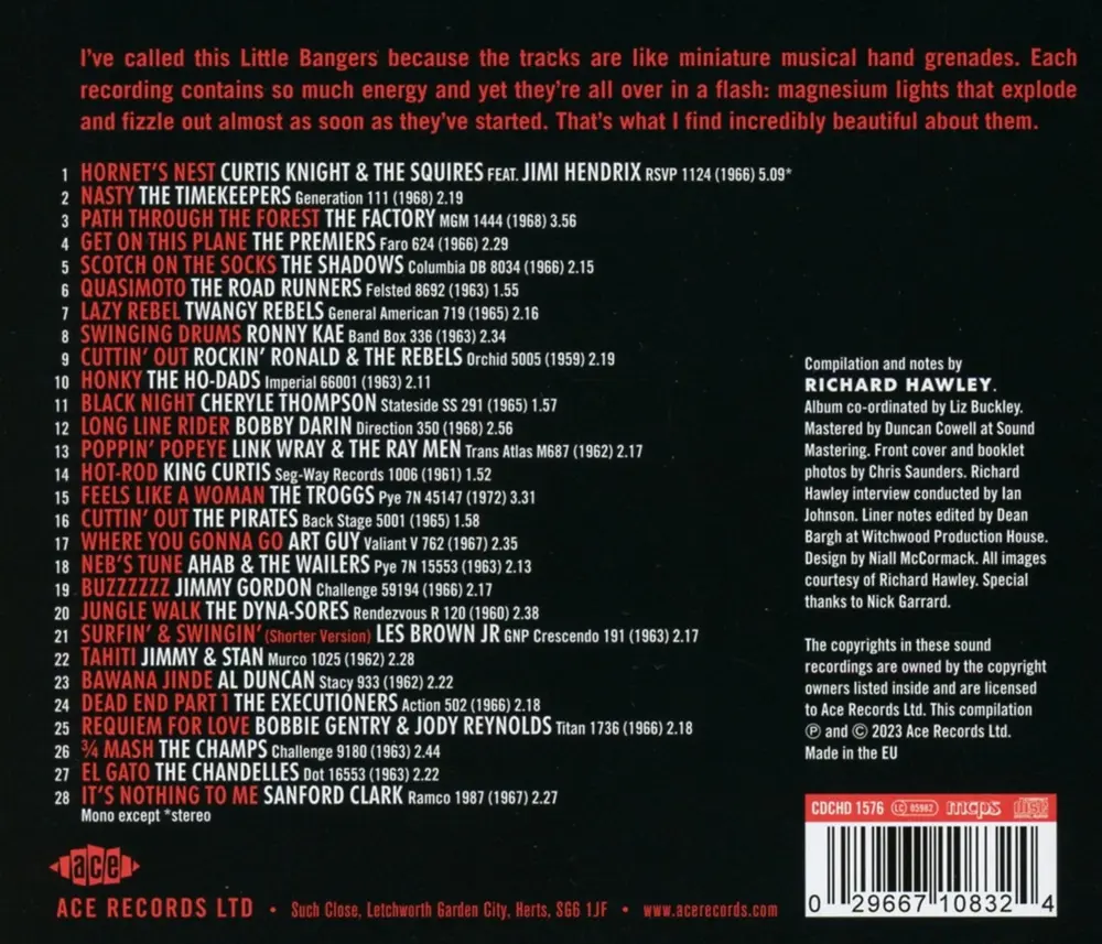 28 LITTLE BANGERS FROM RICHARD HAWLEY'S JUKEBOX (CD)