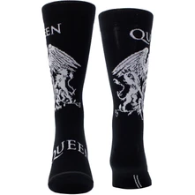 Ponožky Unisex Crew Socks: White Crest (Black)  (UK Size 6.5 - 11)