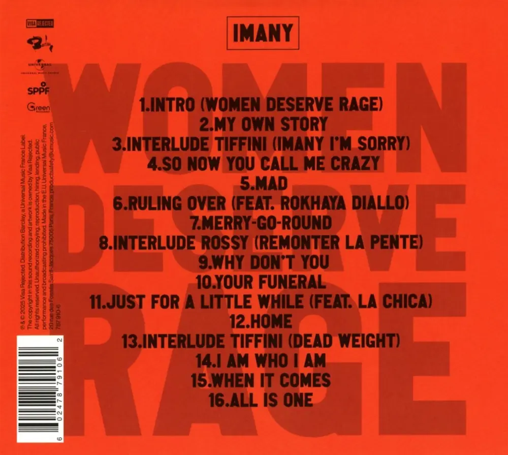 Imany – WOMEN DESERVE RAGE (CD)