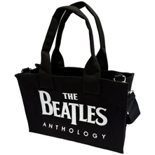 Taška cez rameno Cotton Tote Bag: Anthology (Black) (Back Print)