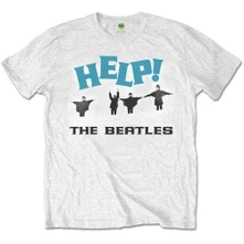 The Beatles, Tričko Help! Snow, Unisex, Biela