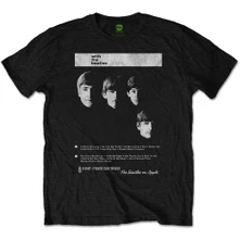The Beatles, Tričko With The Beatles 8 Track, Unisex, Čierna