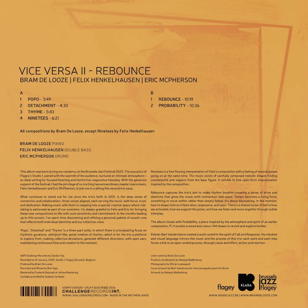 Bram De Looze – VICE VERSA II - REBOUNCE (Vinyl)