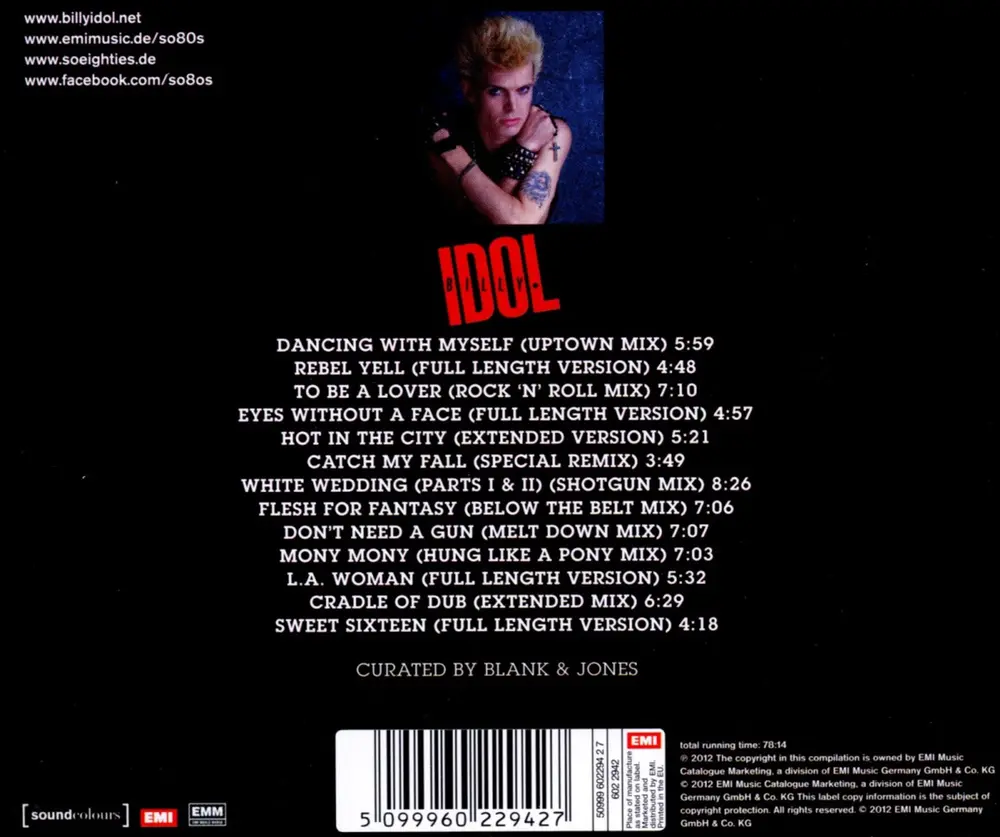 Billy Idol – IDOL, BILLY - SO 80'S PRESENTS (CD)