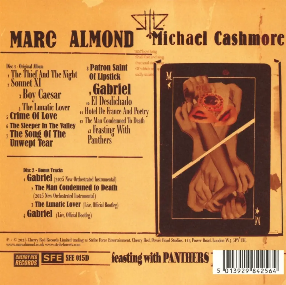 Marc Almond and Michael Cashmore – FEASTING WITH PANTHERS (CD)