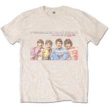 The Beatles, Tričko LP Here Now, Unisex, Natural