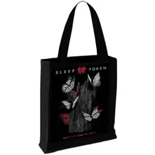 Sleep Token, Taška Tote Bag: Butterflies (Black), Čierna