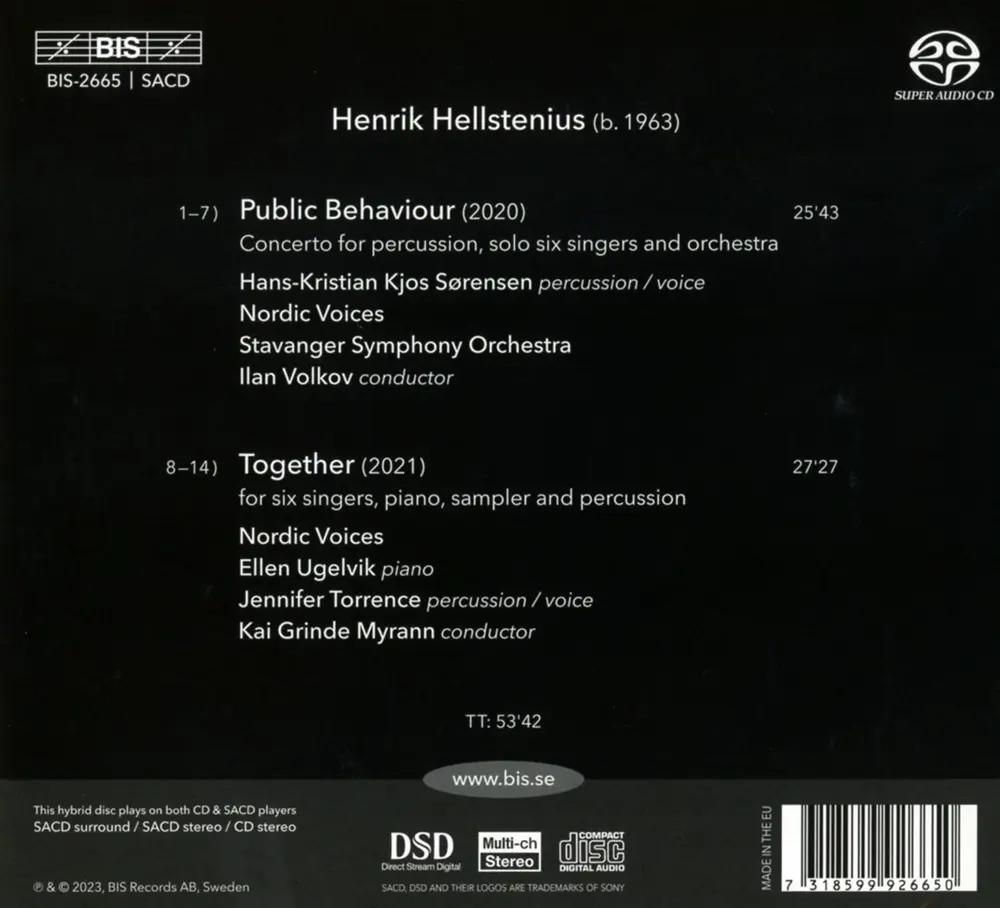 HENRIK HELLSTENIUS: PUBLIC BEHAVIOUR - TOGETHER