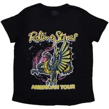 Ladies T-Shirt: American Tour Dragon (Black) thumbnail