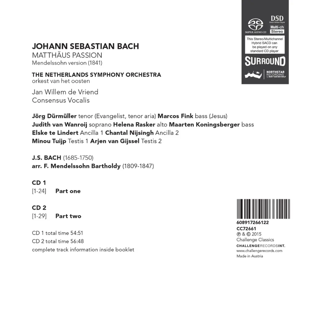BACH: MATTHAUS-PASSION - BWV244