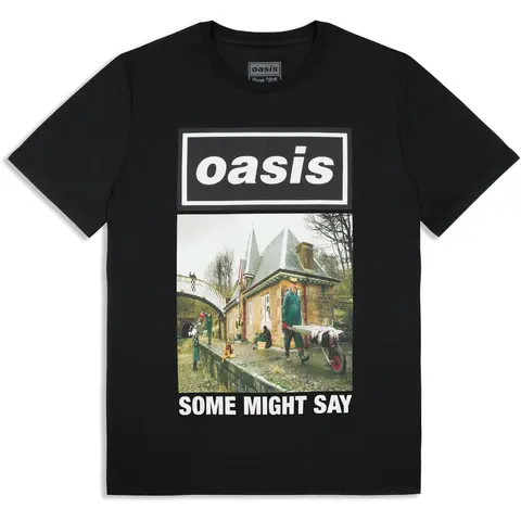 Unisex T-Shirt: Some Might Say Single Cover (Black) (Ex-Tour)