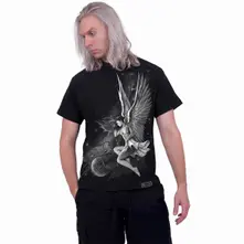 Unisex Organic T-Shirt: Lucid Dreams (Black) (Back Print) thumbnail