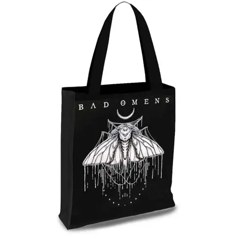 Tote Bag: Moth (Black)