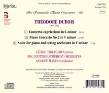 Cédric Tiberghien – DUBOIS: PIANO CONCERTOS (HYPERION ROMANTIC PIANO C (CD)