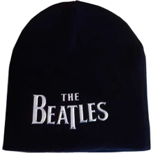 The Beatles, Čapica Drop T Logo, Unisex, Čierna