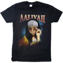 Aaliyah, Tričko Trippy, Unisex, Čierna