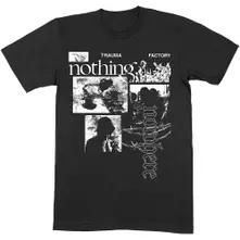 Nothing,Nowhere, Tričko Trauma Factor V.1, Unisex, Čierna