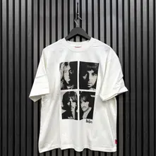 Unisex Unplugged T-Shirt: Four Portrait Wash (White) thumbnail