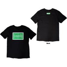 Oasis, Tričko Maine Road Football Pitch, Unisex, Čierna