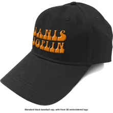 Janis Joplin, Šiltovka Orange Logo, Unisex, Čierna