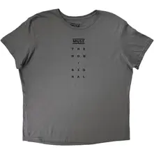 Unisex T-Shirt: Logo and Signal (Grey) (Back Print) thumbnail