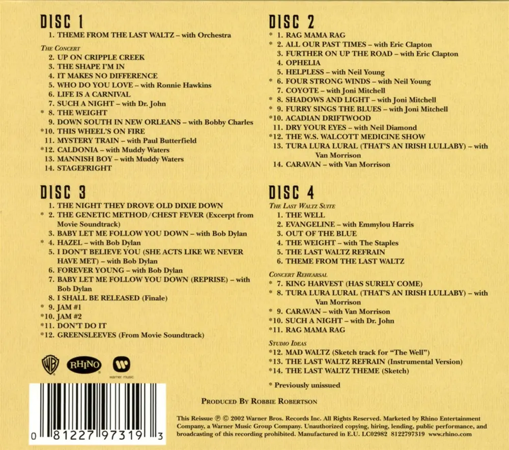 LAST WALTZ -4CD-