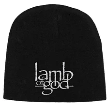 Lamb of God, Čapica Logo, Unisex, Čierna