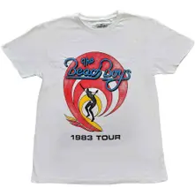 The Beach Boys, Tričko Surfer '83 Vintage, Unisex, Biela