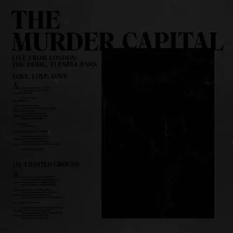 The Murder Capital – Vinyl RSD - LIVE FROM LONDON: THE DOME, TUFNELL PARK